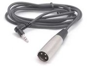 Hosa XVM115M Right Angle Audio Cable, Stereo 1/8" Mini to XLR Male, 15 Feet