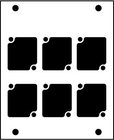 Ace Backstage PNL-106 Aluminum Stage Pocket Panel, with 6 Connectrix Mounts, Black