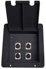 Elite Core FB4 Recessed Floor Box wtih 4x XLR-F
