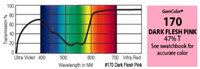 GAM 170-GAM 20" x 24" GamColor Dark Flesh Pink Gel Filter