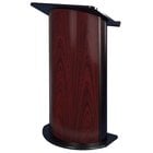 AmpliVox SN3135 Curved Jewel Mahogany Lectern