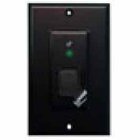 Lowell RPSB-MP Single-Gang Low Voltage SPST Momentary Rocker Switch Decora Wall Plate in Black with 1x LED