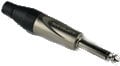 Amphenol TM2PNJ-AU 1/4" Mono Phone Plug with Matte Black Shell and Gold-Plated Contacts