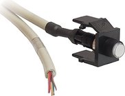 Altinex CM11313 Latching Contact Closure with Black Snap-In Port & 6 ft. 4-Conductor Cable