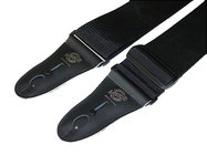 Lock It Straps LIS-012-P3-BLK 3" Black Polypro Guitar Strap with Black Locking Ends