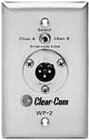 Clear-Com WP2 2-Channel Wall Plate with XLR Connector for Clear-Com Beltpacks