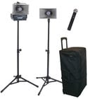 AmpliVox SW635 Wireless Handheld Half-Mile Hailer Kit with 50W Amplifier and Wireless Microphone