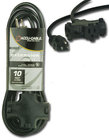 Accu-Cable EC-163-3FER-25 25' 16 AWG Power Extension Cable with 3 Outlets
