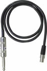 Shure WA306 2.5' Instrument Cable, 1/4" Connector to TA4F for Bodypack Transmitters