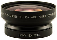 Century Optics 0HD-75CV-EX3 0.75x HD Wide Angle Converter Lens with Bayonet Mount