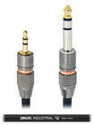 Cable Up M3-P3-5-BLK 5 ft 1/8" TRS Male to 1/4" TRS Male Cable