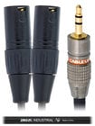 Cable Up YS-M3-XM3D-10-BLK 10 ft 3.5mm TRS-M to Dual XLR-M Y-Cable