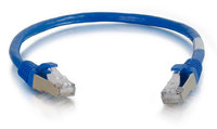 Cables To Go 00800 10ft Cat6 Snagless Shielded (STP) Network Patch Cable in Blue