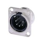 Neutrik NC5MDL-1 5-Pin XLR-M Panel Receptacle, Nickel Housing