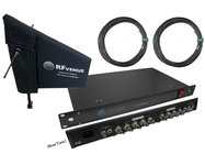 RF Venue DFINDISTRO4 Diversity Fin and 4-Channel RF + DC Antenna Distributor Bundle Pack