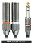 Cable Up YS-PM3-PF2D-0.5-BLK 6" 1/4" TRS Male to Dual 1/4" TS Female Y-Cable