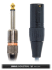 Cable Up XM3-PM2-6-BLK 6 ft XLR Male to 1/4" TS Male Unbalanced Cable with Black Jacket