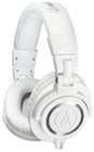 Audio-Technica ATH-M50XWH ATH-M50x M Series Professional Closed Back Headphones in White with Detachable Cables