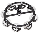 Meinl HTHH1BK 5" Headliner Series Hi-Hat Tambourine with 1 Row of Steel Jingles