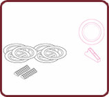 Bose DS16F-RETROFIT-KIT Reto-Fit Kit, 6 pk, White