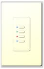 Interactive Technologies ST-UN4-CW-RGB Ultra Series Digital 5-Wire 4 Button Station in White with RGB LED Indicators