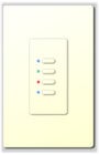 Interactive Technologies ST-UN4-CW-RGB Ultra Series Digital 5-Wire 4-Button Network Station in White with RGB LED Indicators