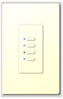 Interactive Technologies ST-UD4-CW-RGB Ultra Series Digital 2-Wire 4-Button Network Station in White with RGB LED Indicators
