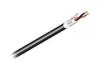 West Penn AQ293BK0500  500' 18AWG 2-Conductor Shielded Aquaseal Plenum Cable for Fire Alarm