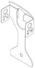 Chief PAC136B Click-Connect Locking Flag Kit in Black