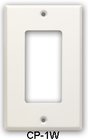 Radio Design Labs CP1-W Wall Plate, Single Cover Plate, White