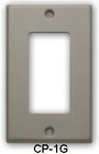 Radio Design Labs CP-1/G Single-Gang Gray Wall Plate for SMB-1, DC-1, WB-1U, Decora-Style Products