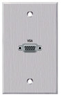 PanelCrafters PC-G1720-E-P-C  1-Gang VGA Pass Thru Wall Plate in Clear Anodized Aluminum