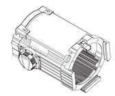 ETC 42550LT-1 Source Four 25-50 Zoom Lens Tube Assembly in White