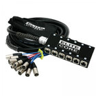 Elite Core PS8425 25' 8-Channel Stage Box Snake with 4xXLR Returns