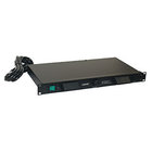Lowell ACR-1507-HDLT  Rack Mount Light Panel, 120VAC 15A, 7 Outlets, 9' Cord, Hooded Lights, Night vision LEDs