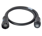 Lex ME1214-10-L 10' 20A 6-Circuit LSC19 Multi-Cable Extension Cable with Bonded Ground Conductors