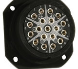 Lex LSC19-PFS 19-Pin 6-Circuit Female Panel Mount Connector with Solder Termination