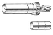 Canare VWP-C4A 75 Ohm WECO Video Connector, Straight Plug