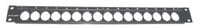 Canare 161U 16-Connector, 1 RU Unloaded Patchbay for Cannon-Style (XLR) Connectors