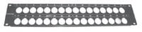 Canare 322U 2RU Unloaded 32 Jack Panel for Cannon Connectors