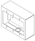 FSR SMWB-3G-WHT 3 Gang Surface Mount Wall Box in White
