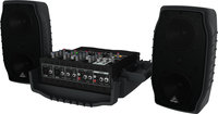 Behringer PPA200 RT 5-Channel 200 Watt Compact Portable PA System with Wireless Expandability and Multi-FX Processor