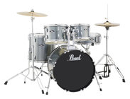 Pearl Drums RS505C/C706 5-Piece Drum Set in Charcoal Metallic with Cymbals and Hardware