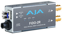 AJA Video Systems Inc FiDO-2R 2 Channel LC Optical to SD/HD/3G-SDI Converter with Power Supply