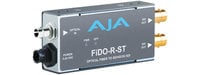 AJA Video Systems Inc FiDO-R-ST 1 Channel ST Optical Fiber to SD/HD/3G-SDI Mini Converter with Power Supply