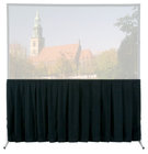 Da-Lite 36782 10' x 17' Ultra Velour Heavy Duty Fast-Fold Deluxe and Truss Skirt Drapery