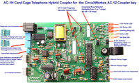 Circuitwerkes AC-1h Card Cage Telephone Hybrid Coupler for AC-12 Rackmount Autocoupler Bay