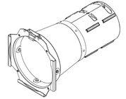 ETC/Elec Theatre Controls 414LT-1 White 14° Lens Tube with Installed Lens