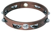 Gon Bops PTAMW1 10" Wood Tambourine with Single Row of Jingles and No Head