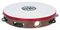 Gon Bops PTAMWH1 10" Wood Tambourine with Single Row of Jingles and Head